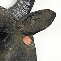 Masque de tête de buffle réaliste en mousse PU, réutilisable, écologique et amusant, idéal pour les fêtes d'Halloween, de Pâques et de carnaval - Vente chaude