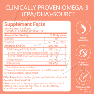 Cápsulas de Aceite de Krill Rojo Puro, Origen Antártico, 3000 mg de <span class=keywords><strong>Omega</strong></span> 3 EPA DHA, Cápsulas de Aceite de Krill <span class=keywords><strong>Omega</strong></span> 3 Antártico 100% - Product Image 5