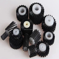 Brosse à rouleau industrielle OEM sur mesure en nylon haute densité pour le nettoyage/polissage des machines d'impression textile