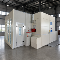 Cabine de peinture au gaz naturel 43 kW Elite, modèle 80, la plus vendue ° Cabine de peinture automobile certifiée CE pour la peinture automobile