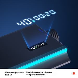 Sistema de <span class=keywords><strong>ducha</strong></span> con teclas de Piano de 4 funciones, montaje en pared, cabezal de <span class=keywords><strong>ducha</strong></span> de baño de aluminio frío y caliente con grifo de <span class=keywords><strong>ducha</strong></span> y baño de espectáculo Digital - Product Image 4