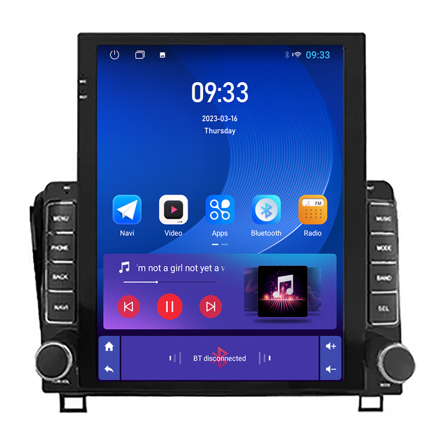 9.7" Vertical Style Tesla Screen Android Car Radio for Toyota Tundra Sequoia 2007-2013 Car-Play GPS Navigation Media Player