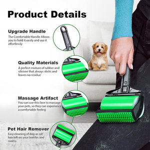Manufacturer Wholesale Customized Portable Reusable Handheld Set Pet Hair Remover Washable and Reusable <strong>Lint</strong> <strong>Roller</strong> for Pet Fur - Product Image 4