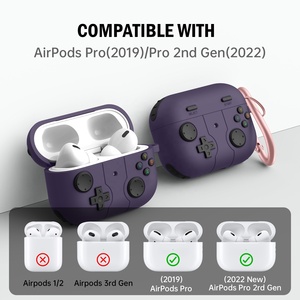 Funda de Silicona para Apple AirPods Pro, Funda de Lujo para Air Pods Pro con Gancho - Product Image 6