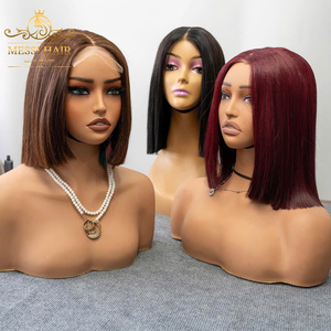 MEILLEUR PRIX!! Cheveux humains pour 1 pleine perruque de dentelle 8 pouces os perruque droite Extension de cheveux humains cheveux vietnamiens - Product Image 5