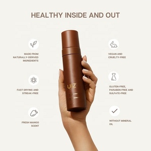 Fabricante Body Instant Tan Dark Self Tanner Mousse Aceite de coco orgánico Self Sunless Bronzing Sun Broncing Foam - Product Image 6