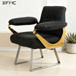 เก้าอี้รับประทานอาหารร้านอาหารร้านอาหารทันสมัยแบบเรียบง่ายเก้าอี้รับประทานอาหารทำจากหนังพร้อมขาสแตนเลสเก้าอี้พักผ่อนสำหรับคาเฟ่ - Product Image 3