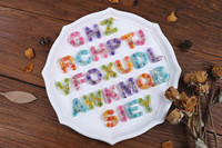 Moule en silicone pour lettres grandes et petites en résine époxy à faire soi-même