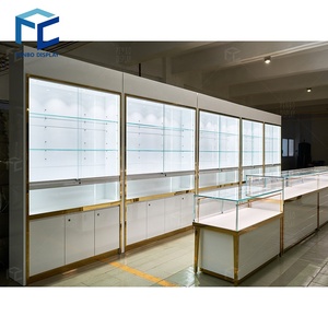 Nuevo diseño de interiores, joyería, decoración, muebles, tienda de joyas blanca personalizada, Mostrador de exhibición, vitrina de joyería de madera - Product Image 6