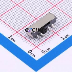MST-23D18G2-WT Slide Switch SMD Switch Double Pole Three Throw Rectangle Pin Header SMD Tab Horizontal Mount - Product Image 1