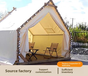 Carpa Triangular Impermeable para Exteriores, para Comer al Aire Libre, para las Cuatro Estaciones, de Una Sola Capa, para Acampar, para Hacer <span class=keywords><strong>Barbacoa</strong></span>, Estilo Celebridad de Internet - Product Image 2