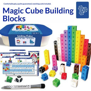 Blocchi di Costruzione in Plastica con Carte a <span class=keywords><strong>Domande</strong></span>, Giocattoli Educativi, Ausili Didattici <span class=keywords><strong>per</strong></span> la Prima Infanzia, Strumenti <span class=keywords><strong>per</strong></span> l'Asilo, Età 3-6 Anni - Product Image 5