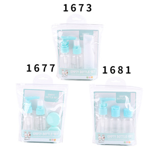 Portable Transparent Plastic Travel Size Bottle Set For Skincare Pump Lotion Toner <b>Spray</b> Cosmetic Grade Face Use - Product Image 2