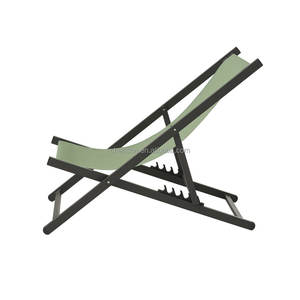 Silla plegable duradera con eslinga, tumbona reclinable, silla de playa - Product Image 3