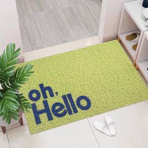 Modèle personnalisé tapis à usage domestique tapis de porte Bonjour impression matériau PVC épais anti-dérapant bienvenue <span class=keywords><strong>paillasson</strong></span> d'entrée - Product Image 5