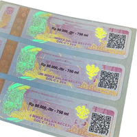 Autocollant d'hologramme de sécurité de numéro de série à gratter personnalisé imprimant le code QR étiquette holographique 3D avec le système de vérification de sécurité