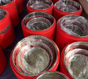 Tapa de acero inoxidable supergrande Juego de 5 piezas Calentador de alimentos Caja enfriadora - Product Image 5