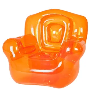 高强度透明聚氯乙烯充气泡泡椅折叠吹气单人沙发塑料放松充气椅沙发