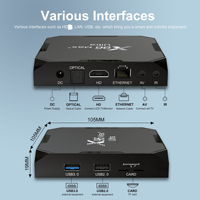 Reproductor Multimedia AV1 8K HD de Alto Rendimiento con Chip S905X4, Wifi Dual 5G, BT, Lan 100M, 4/32gb, 4gb/64gb, OTT Smart Set Top Box