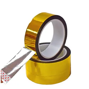 Polyester Tape Gelamineerd Met Aluminium Folie Zilver Gouden Voor Decoratie