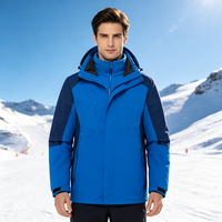 Veste polaire 3 en 1 avec logo personnalisé, imperméable, col amovible, fermeture éclair YKK