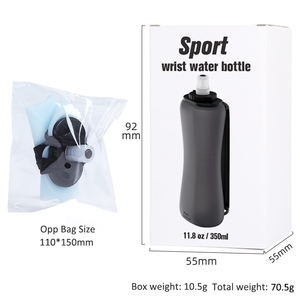 Bouteille d'eau sport pliable en silicone écologique anti-fuite de 350 ml pour la gym, les voyages et les aventures en plein air, compatible eau bouillante - Product Image 6