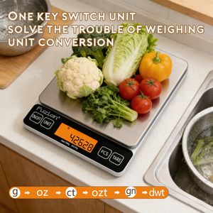 Digitale Küchenwaage, 5kg/1g Präzise Graduierung, 11lb Kapazität, für Kochen und Backen, mit Gramm- und Unzen-Anzeige - Product Image 5