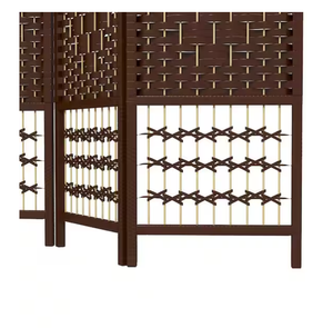 <span class=keywords><strong>Separador</strong></span> de ambientes plegable de bambú de 4 paneles, rústico, ecológico, independiente, divisor de pared. - Product Image 5