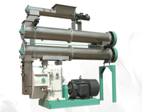Machine à granulés de bois pour la production de combustible biomasse à partir de sciure et de copeaux de bois avec fonctionnement automatique, moteur 110 kW, production de 6-20 kg/h