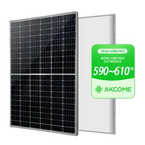 Pannello Solare Monocristallino HJT 600W 210x105mm, Efficienza 21.2%, Kit Energia Solare per Casa - Product Image 1