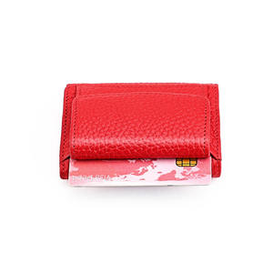 Andong Japan Korea Fashion New Women Small Wallet Genuine <b>Cow</b> Leather Rfid Coin Pocket Bag Wallets Short Purse - Product Image 5