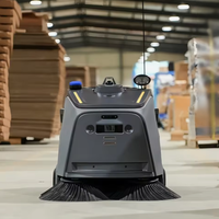 Robot Pembersih Komersial Cerdas Berkualitas Tinggi, Menyapu, Menyedot Debu, Mengepel, Vacuum Cleaner All-in-one Dengan Tangki Sampah 45L