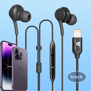 Écouteurs intra-auriculaires filaires SOMIC TONE I10, écouteurs musicaux, <span class=keywords><strong>casque</strong></span> de jeu avec contrôle du volume et <span class=keywords><strong>micro</strong></span> pour <span class=keywords><strong>iPhone</strong></span> 11/12/13/14 - Product Image 2