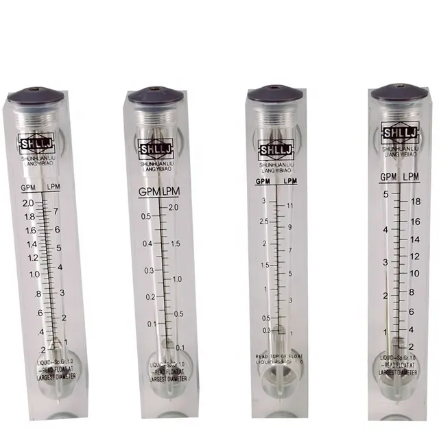 Acrylic Panel Type Liquid Flow Meter for Water Filtration
