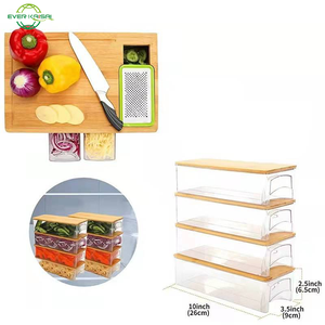 Mode roman style fruits <span class=keywords><strong>légumes</strong></span> outil de coupe bambou râpe planche <span class=keywords><strong>à</strong></span> <span class=keywords><strong>découper</strong></span> avec tiroir coulissant boîte de rangement ensemble - Product Image 3