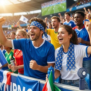 Serviette à capuche rafraîchissante personnalisée <span class=keywords><strong>pour</strong></span> le football, séchage rapide, protection solaire, <span class=keywords><strong>pour</strong></span> la Coupe du Monde, <span class=keywords><strong>cadeau</strong></span> promotionnel sportif, vente en gros - Product Image 2