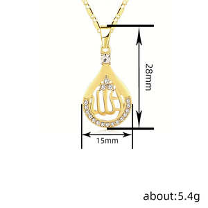 Collana girocollo con ciondolo a goccia per donna, gioielli alla moda in stile vintage, da indossare ogni giorno e per feste - Product Image 4