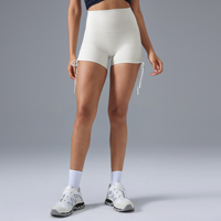 Pantalon court de yoga taille haute sexy pour femmes Short de sport d'été serré avec cordon de serrage Taille élastique Biker Fitness Short de cyclisme Push-Up
