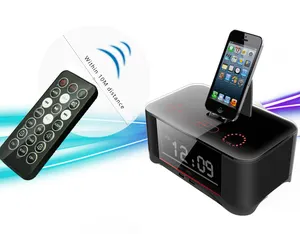 FM Radio digitaler Desktop Wecker mit Telefon drahtloses ladegerät neue Ankunft BT moderne Schreibtisch-Tischuhr