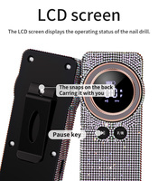 Machine de lime diamantée électrique sans fil professionnelle 35000 tr/min perceuse à ongles Rechargeable carbure de moteur brossé pour une utilisation en salon à domicile