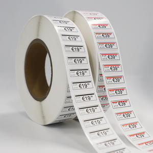 Nhà cung cấp tùy chỉnh quần áo tag Piggy trở lại giấy nhãn dán nhãn, Multilayer <span class=keywords><strong>piggyback</strong></span> nhãn dán nhãn cho hàng may mặc giá tag - Product Image 3