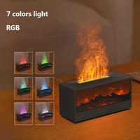 Appareil d'Aromathérapie Cheminée Flamme Transfrontalier pour Chambre à Coucher - Humidificateur Diffuseur de Flamme 3D Simulé