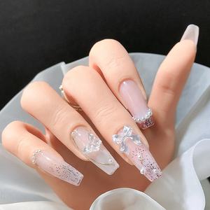 H61 manicura resina Kawaii Color caramelo accesorios 3D perlas corazón oso mariposa arco decoración de uñas - Product Image 5