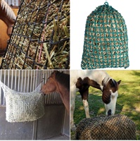 Sac à foin pour chevaux Easy Feeder avec anneaux/hors balle ronde filet à foin/filet à foin pour chevaux élevage de chevaux sac d'alimentation stable filet à foin