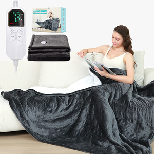 Luxury Comfortable <strong>Heated</strong> Robes <strong>Electric</strong> Quilted Flannel <strong>Blanket</strong> Washable and Weighted Flannel <strong>Blankets</strong> - Product Image 2