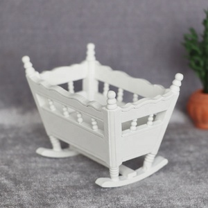 Maison de <span class=keywords><strong>poupée</strong></span> Miniature 1:12 meubles de <span class=keywords><strong>poupée</strong></span> en <span class=keywords><strong>bois</strong></span> jouets bébé <span class=keywords><strong>berceau</strong></span> meubles - Product Image 2