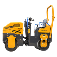 XCMG rouleau compresseur prix d'usine 1 tonne diesel essence hydraulique vibrant tandem compacteur d'asphalte rouleau compresseur