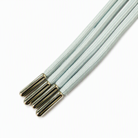 Cordon tressé personnalisé avec embouts métalliques pour cordons de sweat-shirts, lacets, pantalons de plage, cordons de serrage en coton, nylon, polyester pour boîtes cadeaux et sacs