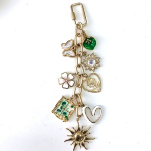 Custom <b>Personalized</b> Vintage Gold <b>Keychain</b> Light Stainless Steel Purse and Bag Chain Charms Gift for Her - Product Image 1