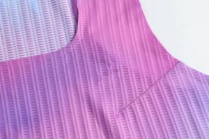 Débardeur de course ultra-léger en polyester et élasthanne à imprimé intégral sans coutures pour fille, idéal pour le marathon, avec sublimation et maille respirante - Product Image 5